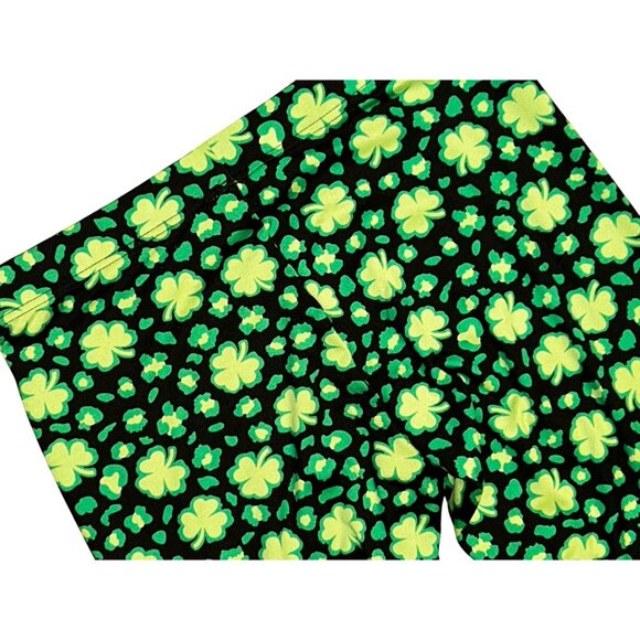 (5 for $25) Serra Shamrock Print Super Soft Leggings Size Large - Picture 4 of 5